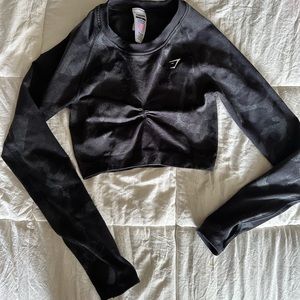 Gymshark Camo Seamless Long Sleeve w/ Thumbholes